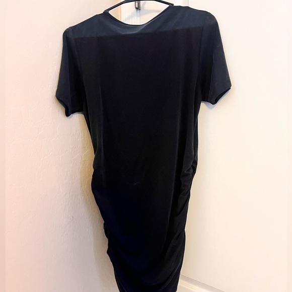 Dark gray short sleeve dress - Picture 2 of 5